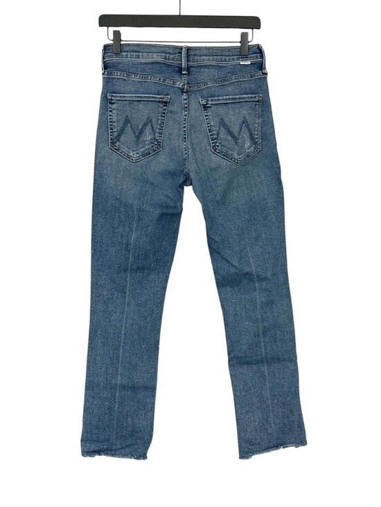 Mother Women's The Mid Rise Dazzler Ankle Fray Jeans in Going in Circles Size 27 - Picture 3 of 11